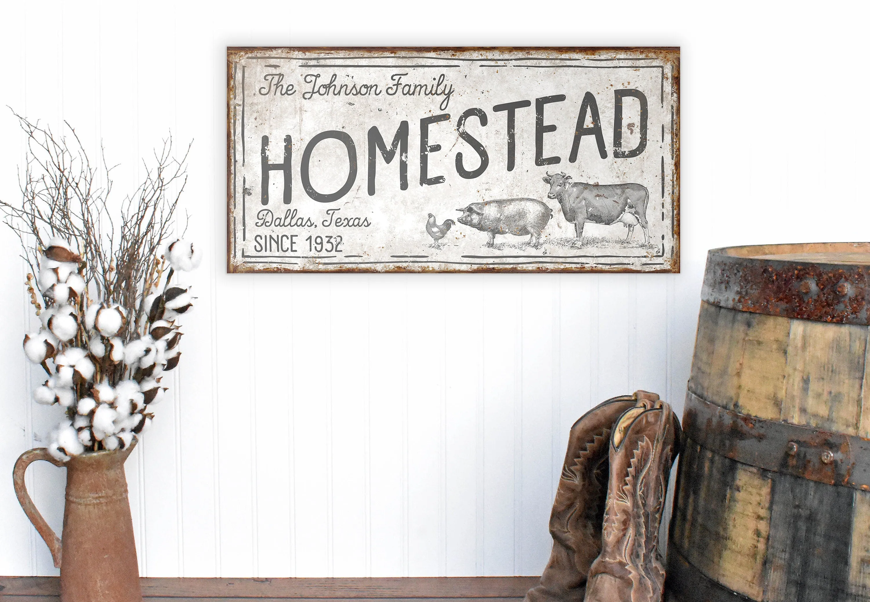 CUSTOM HOMESTEAD SIGN