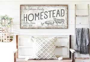 CUSTOM HOMESTEAD SIGN