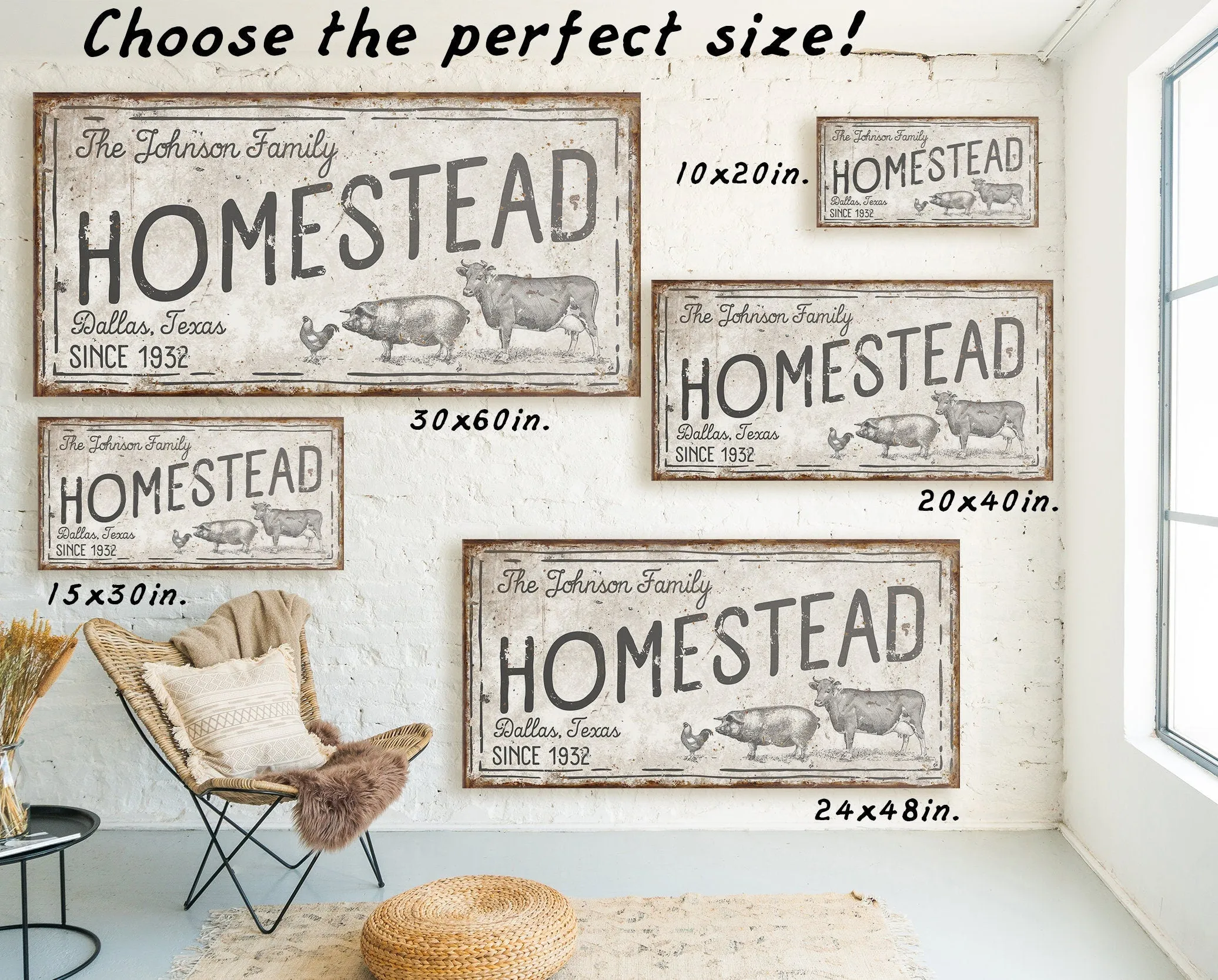 CUSTOM HOMESTEAD SIGN