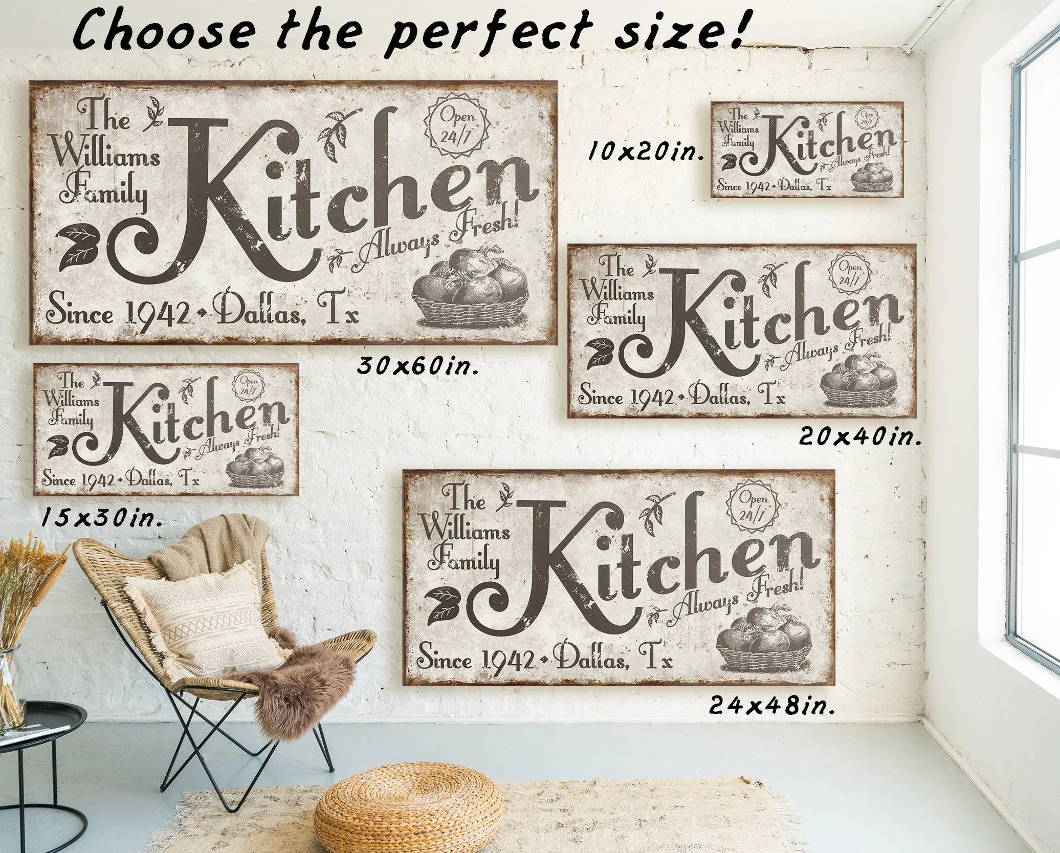 CUSTOM KITCHEN SIGN