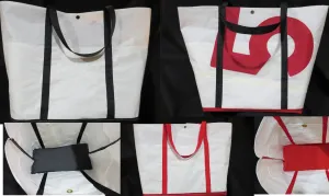 Customizable Large Snap Sail Tote Bag