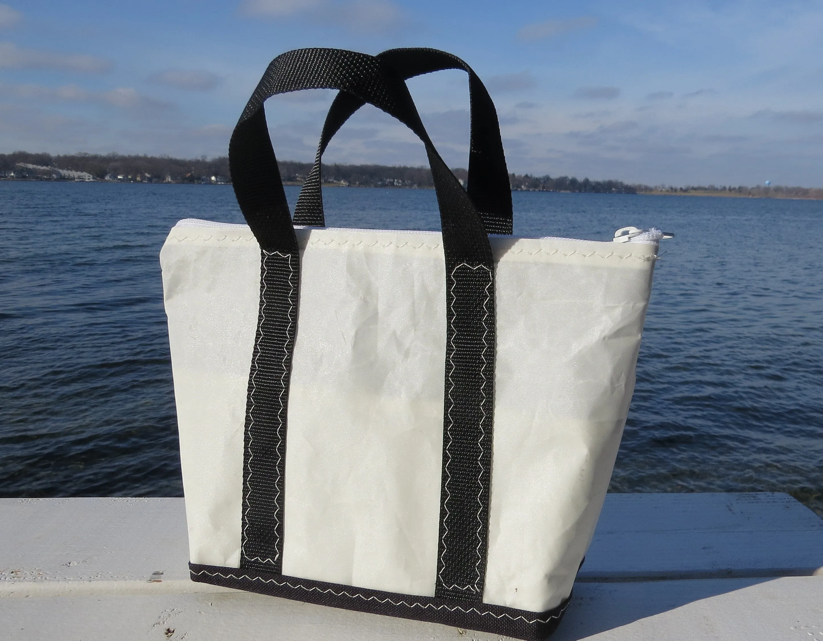 Customized Small Zip Sail Tote Bag