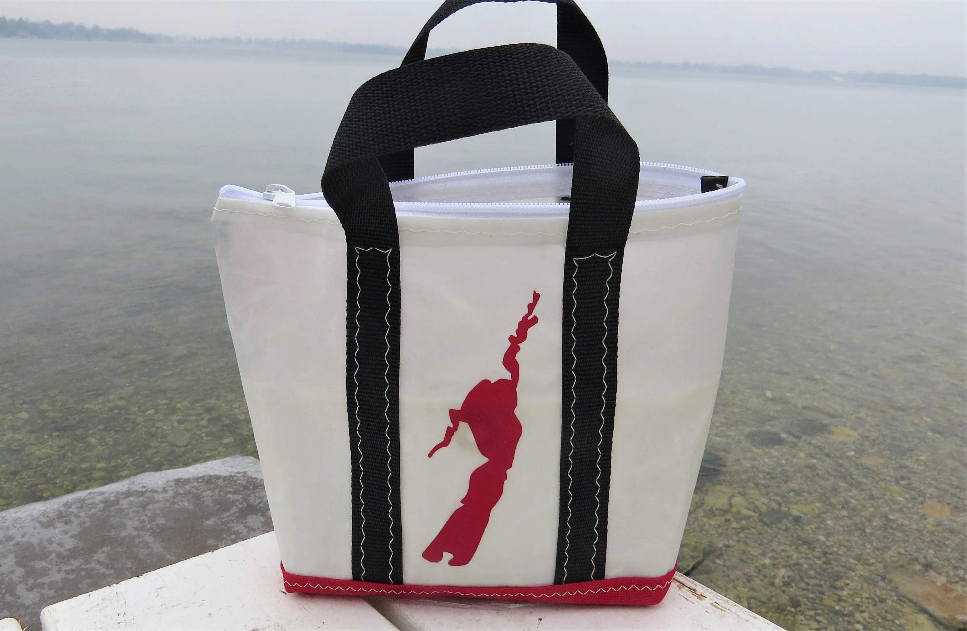 Customized Small Zip Sail Tote Bag