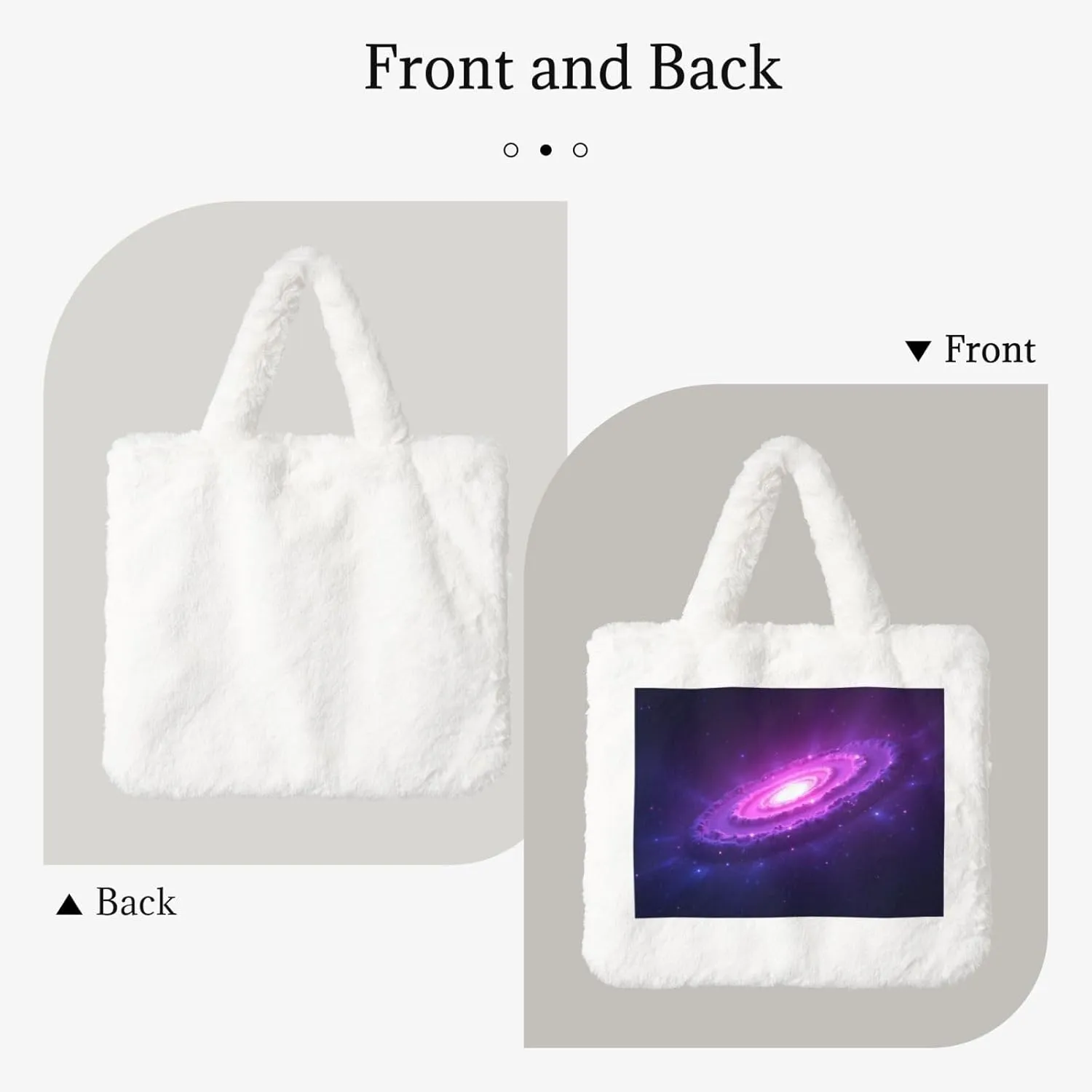 Cute Fuzzy Purse Fluffy Shoulder Bag Plush Furry Tote Bag Aesthetic Purse