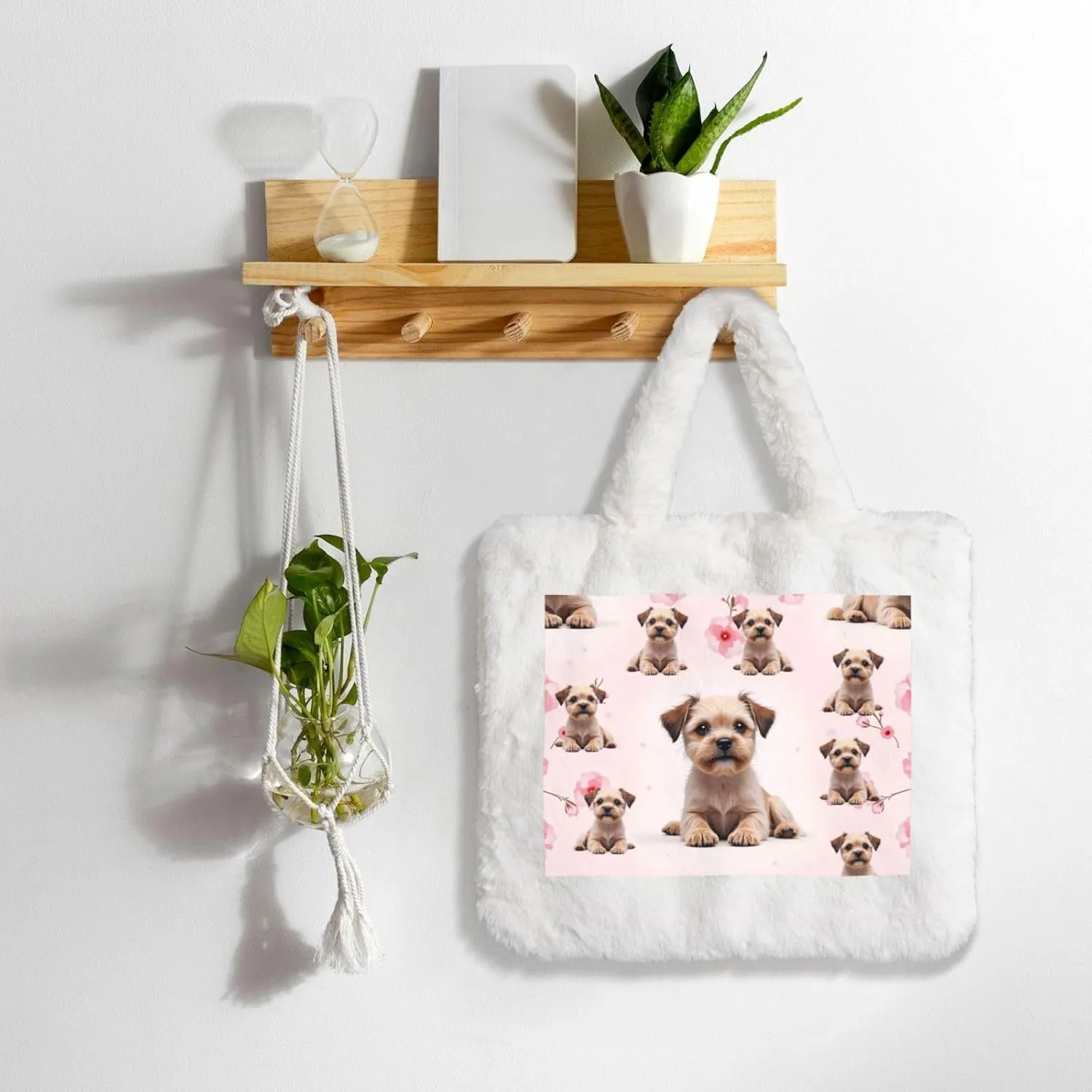 Cute Fuzzy Purse Fluffy Shoulder Bag Plush Furry Tote Bag Aesthetic Purse