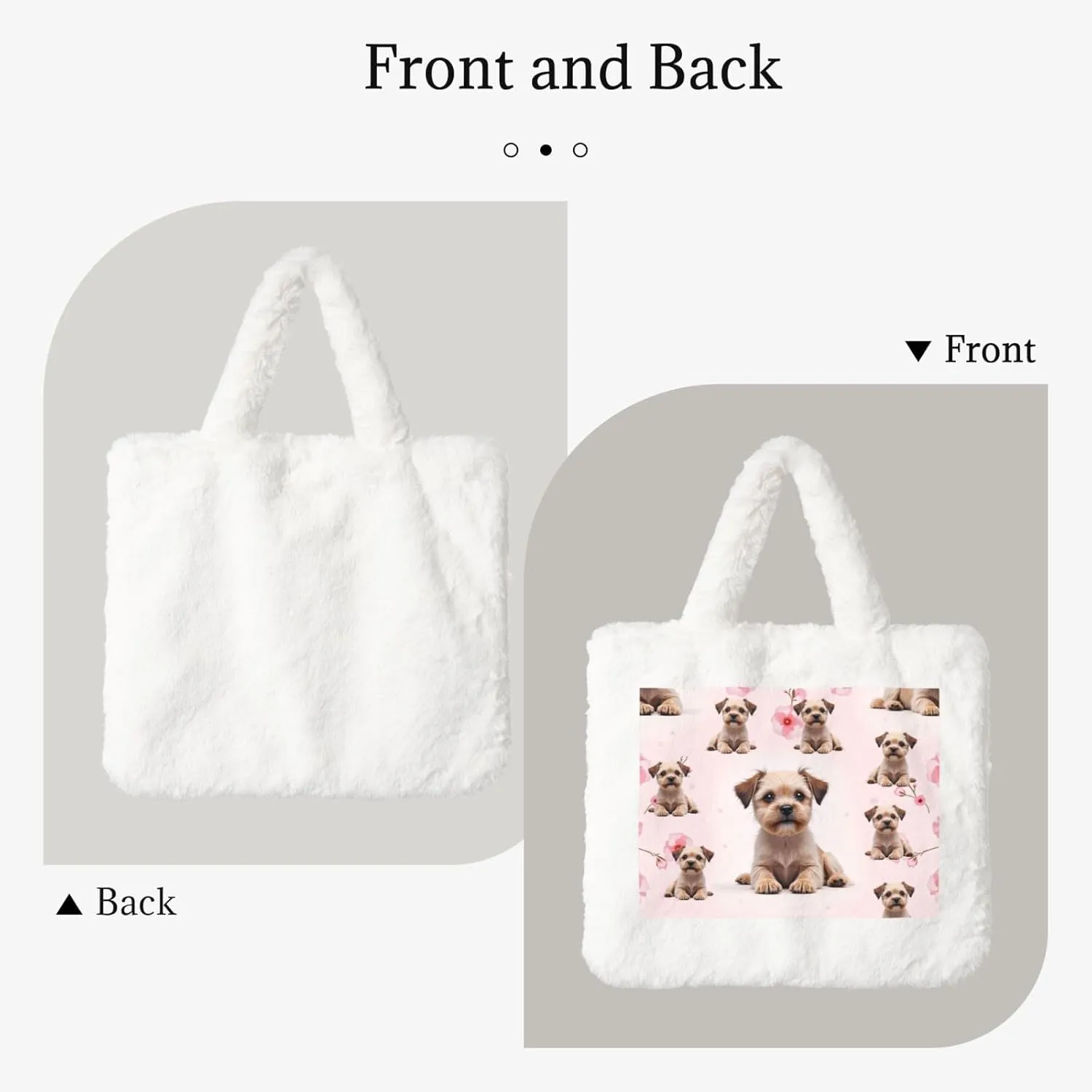 Cute Fuzzy Purse Fluffy Shoulder Bag Plush Furry Tote Bag Aesthetic Purse