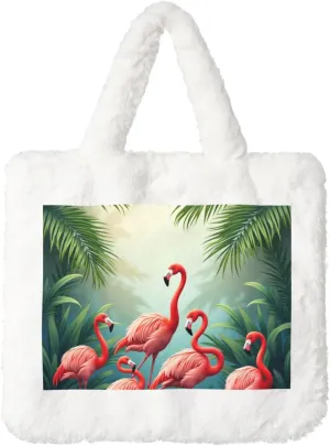 Cute Fuzzy Purse Fluffy Shoulder Bag Plush Furry Tote Bag Aesthetic Purse