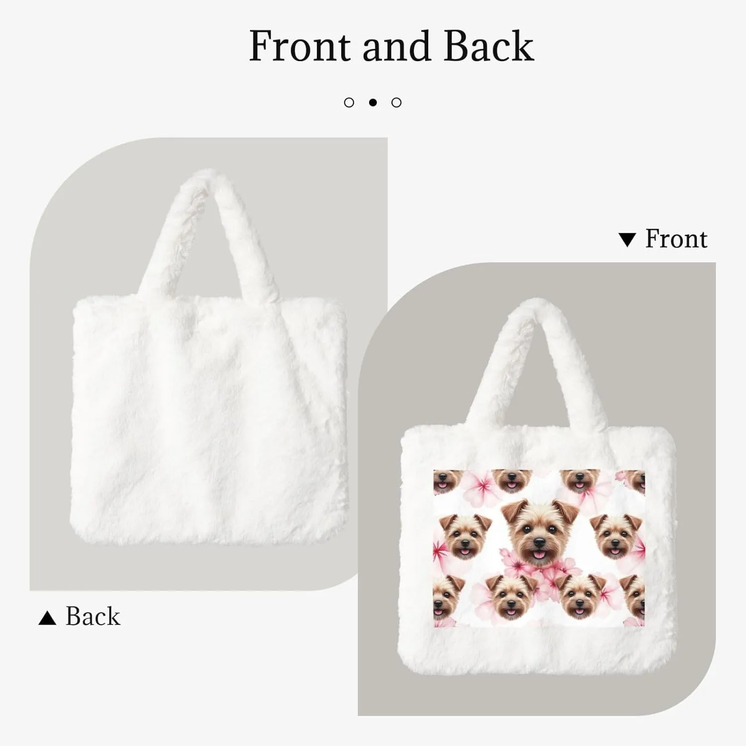 Cute Fuzzy Purse Fluffy Shoulder Bag Plush Furry Tote Bag Aesthetic Purse