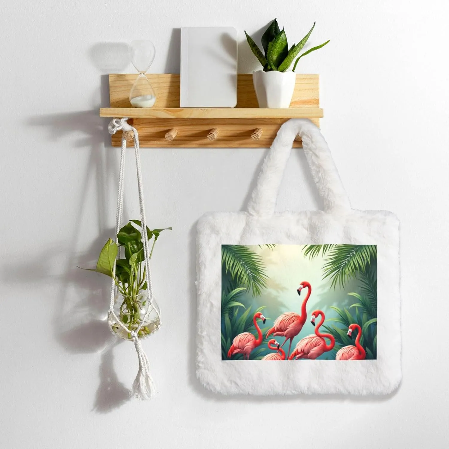 Cute Fuzzy Purse Fluffy Shoulder Bag Plush Furry Tote Bag Aesthetic Purse