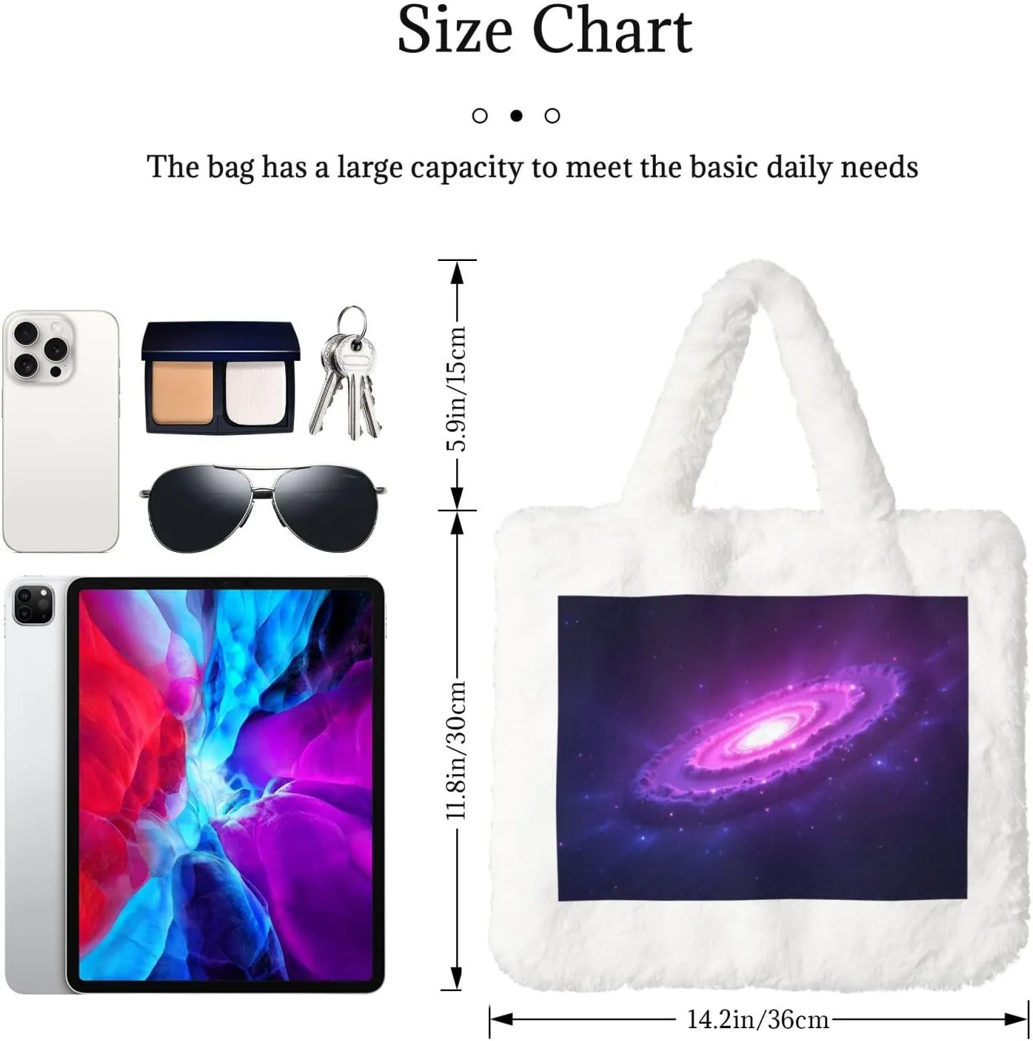 Cute Fuzzy Purse Fluffy Shoulder Bag Plush Furry Tote Bag Aesthetic Purse