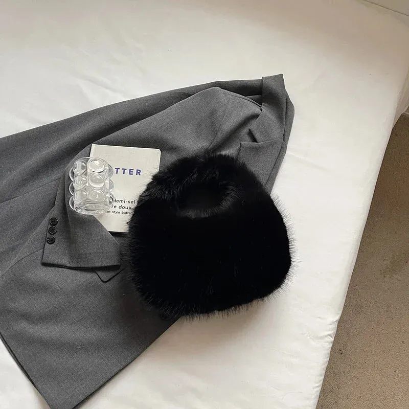Cute Small Faux Fur Shoulder Bags