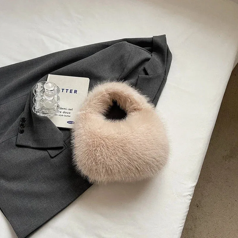 Cute Small Faux Fur Shoulder Bags