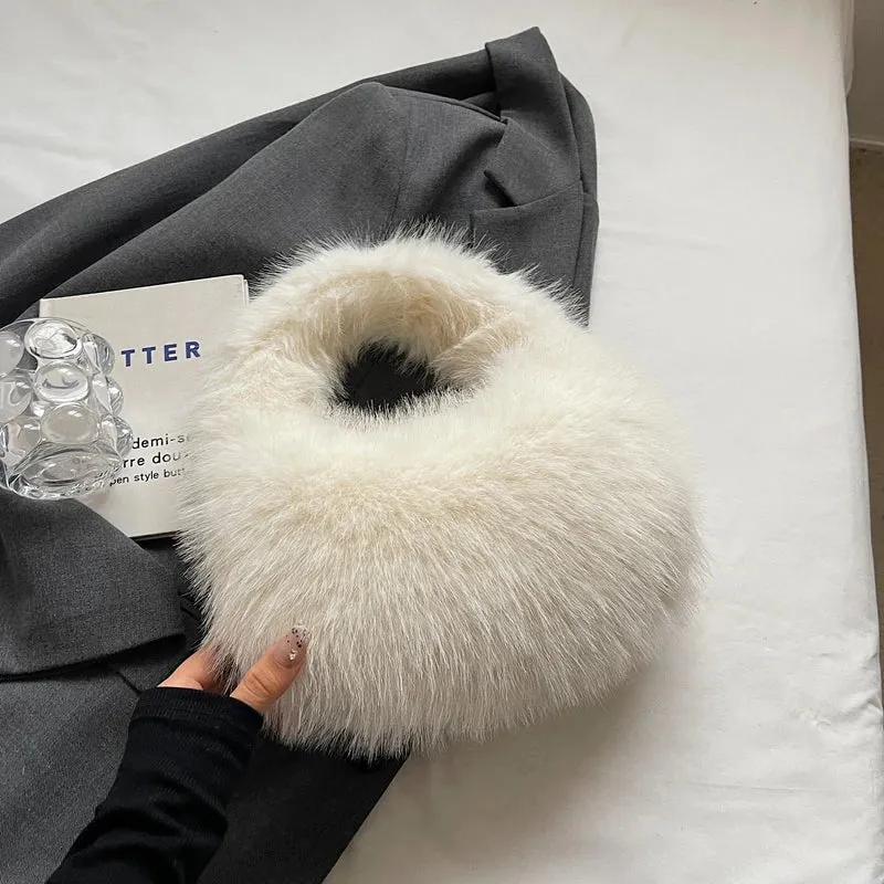 Cute Small Faux Fur Shoulder Bags