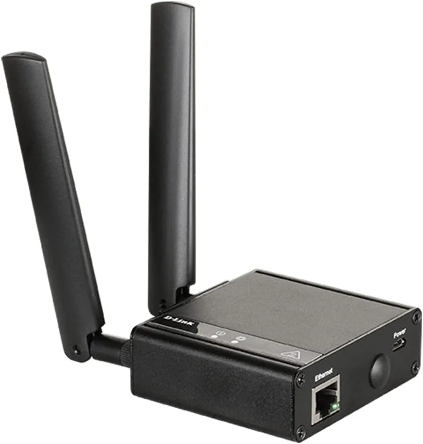D-Link 4G LTE (Cat 4) to Gigabit Ethernet Modem/Bridge, Best for M2M Applications, Supports OpenVPN, Optional Enterprise Service Platform, Works on Verizon or AT&T (DWM-311-B1)