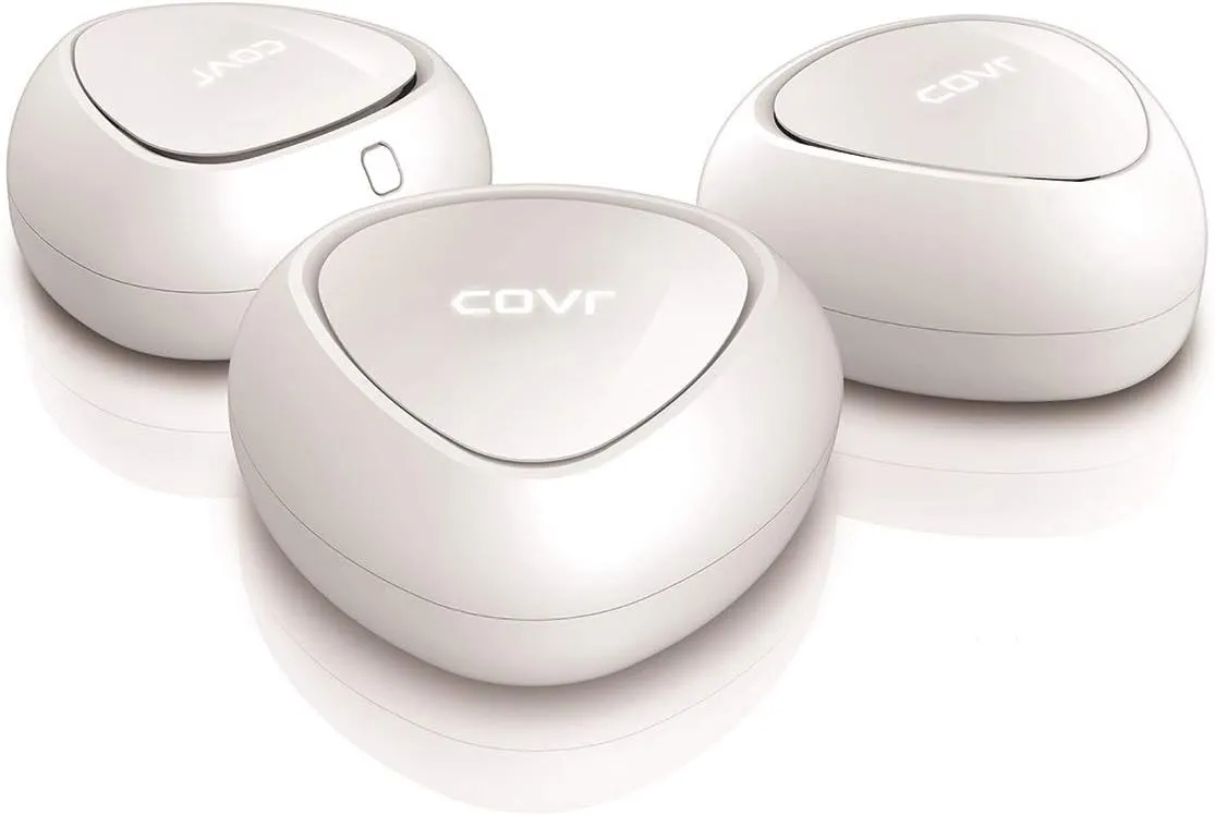 D-Link Covr Ac1200 Whole Home Mesh Wi-Fi System with Voice Control W/Amazon Alexa Or Google Assistant, 5500 Sq.Ft. Coverage, 3-Pack (Covr-C1213)