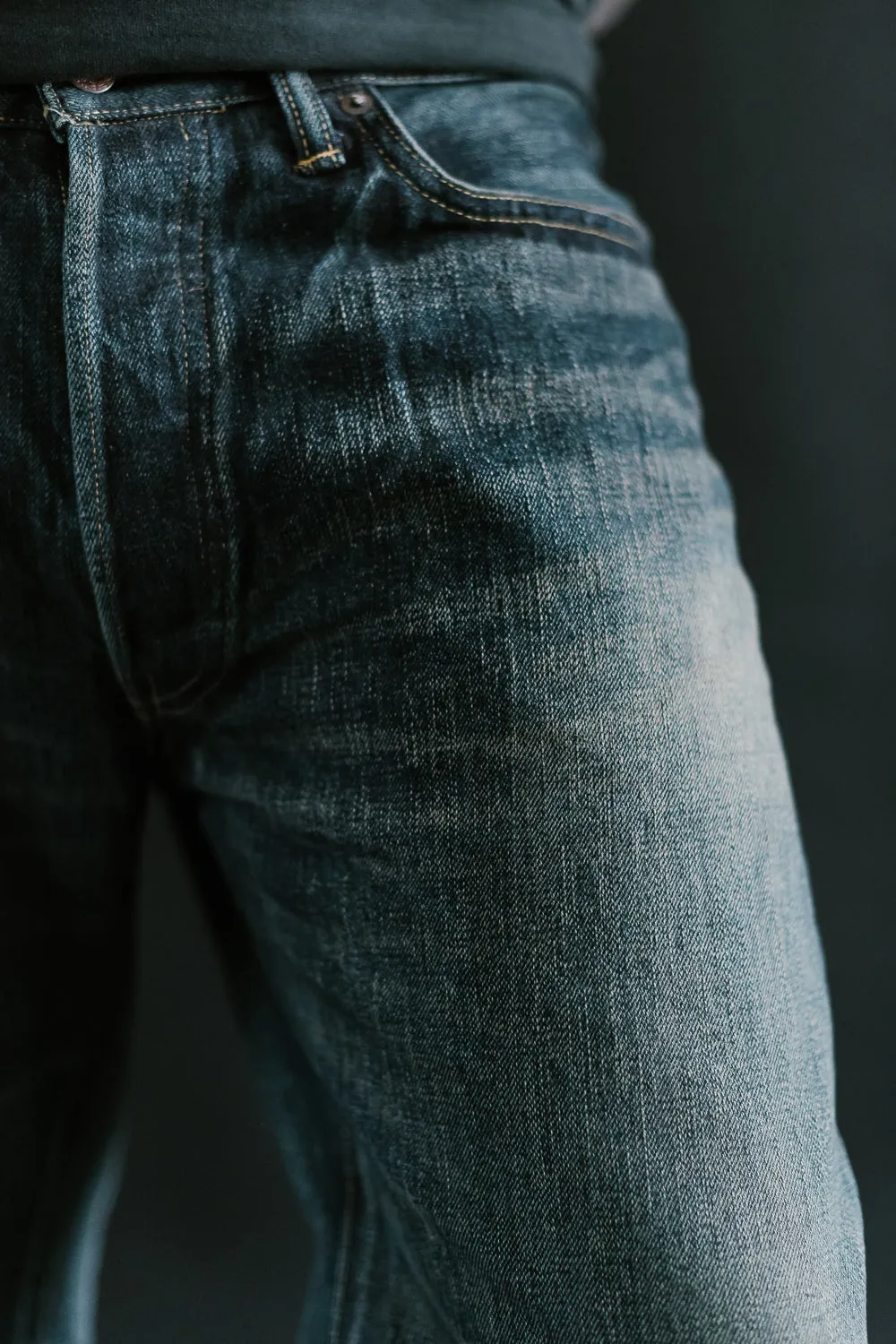 D1871US - 14oz G3 "WWII" Selvedge Jeans Regular Straight - Distressed Indigo
