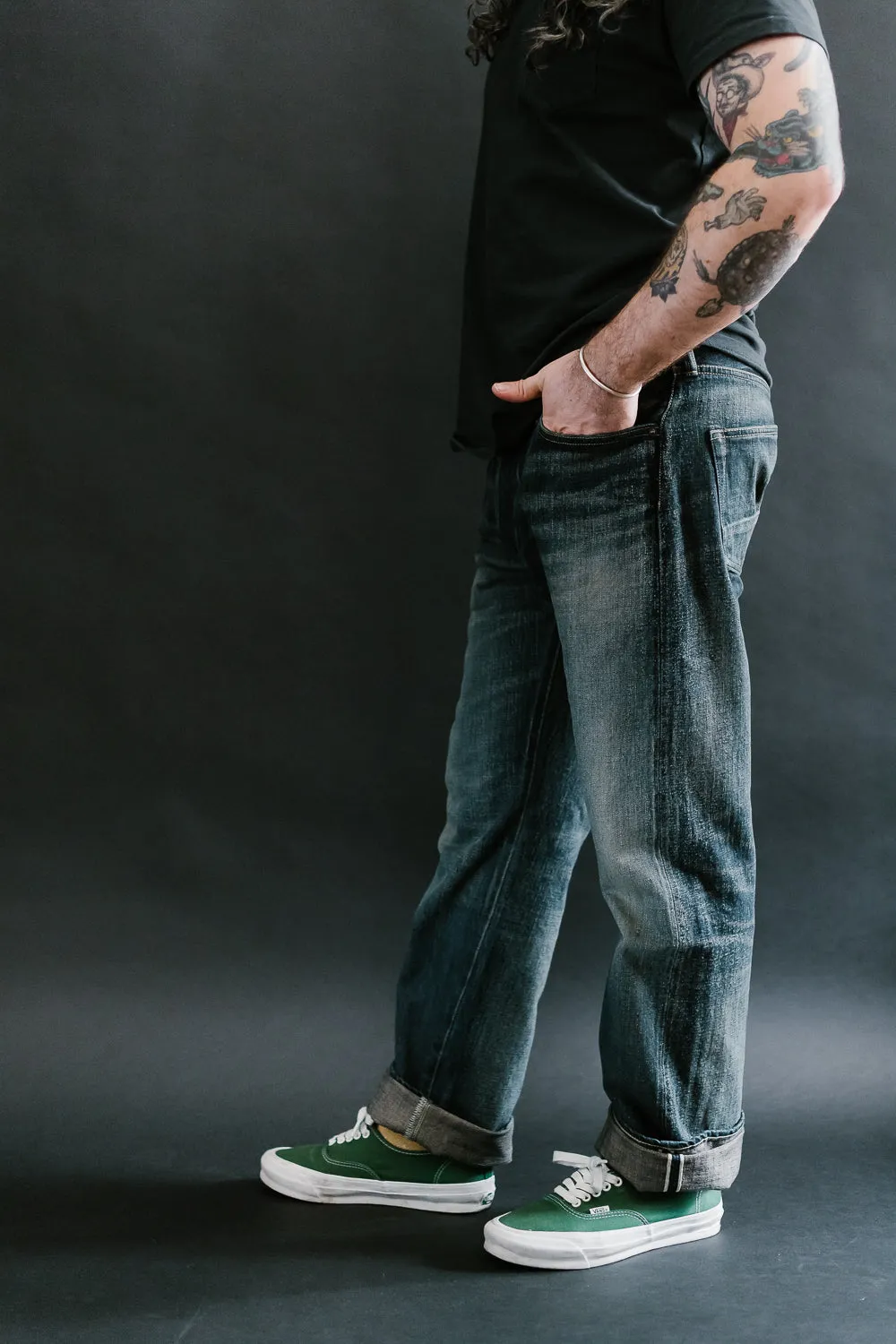 D1871US - 14oz G3 "WWII" Selvedge Jeans Regular Straight - Distressed Indigo