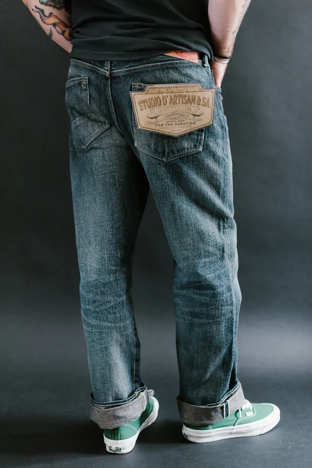 D1871US - 14oz G3 "WWII" Selvedge Jeans Regular Straight - Distressed Indigo