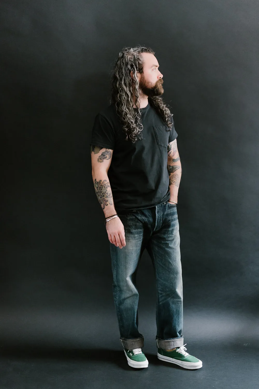 D1871US - 14oz G3 "WWII" Selvedge Jeans Regular Straight - Distressed Indigo