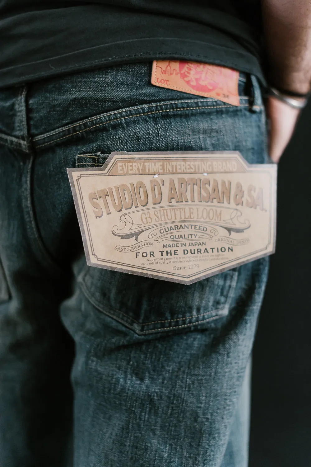 D1871US - 14oz G3 "WWII" Selvedge Jeans Regular Straight - Distressed Indigo