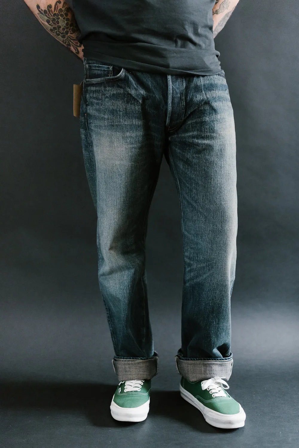 D1871US - 14oz G3 "WWII" Selvedge Jeans Regular Straight - Distressed Indigo