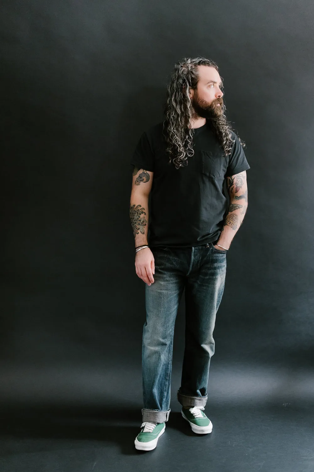 D1871US - 14oz G3 "WWII" Selvedge Jeans Regular Straight - Distressed Indigo