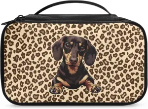 Dachshund Makeup Bags for Women Organizer Large Capacity Makeup Bag with Handles for Ladies Storage Makeup Artist Organizer Bag Allowing You To Showcase Your Personal Style