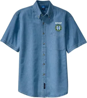 Daylight Sales BNSF Intermodal Logo Short Sleeve Shirt Black Adult S [den03SS]