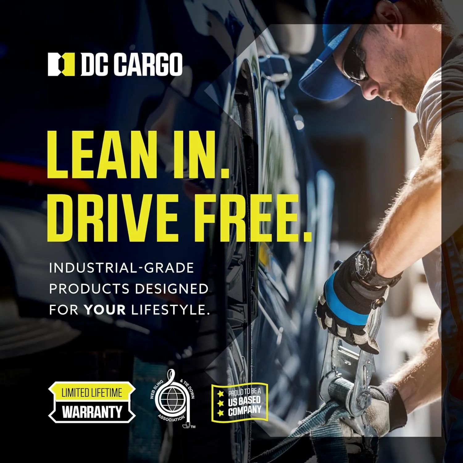 DC Cargo Tie Down Transport Chains - Heavy Duty Tow Chain with 3/8" Grade 70 Chain, Log Chain Hooks, G70 Load Binder Chain is 20 ft Long, 6,600 lbs WLL (Pack of 2)