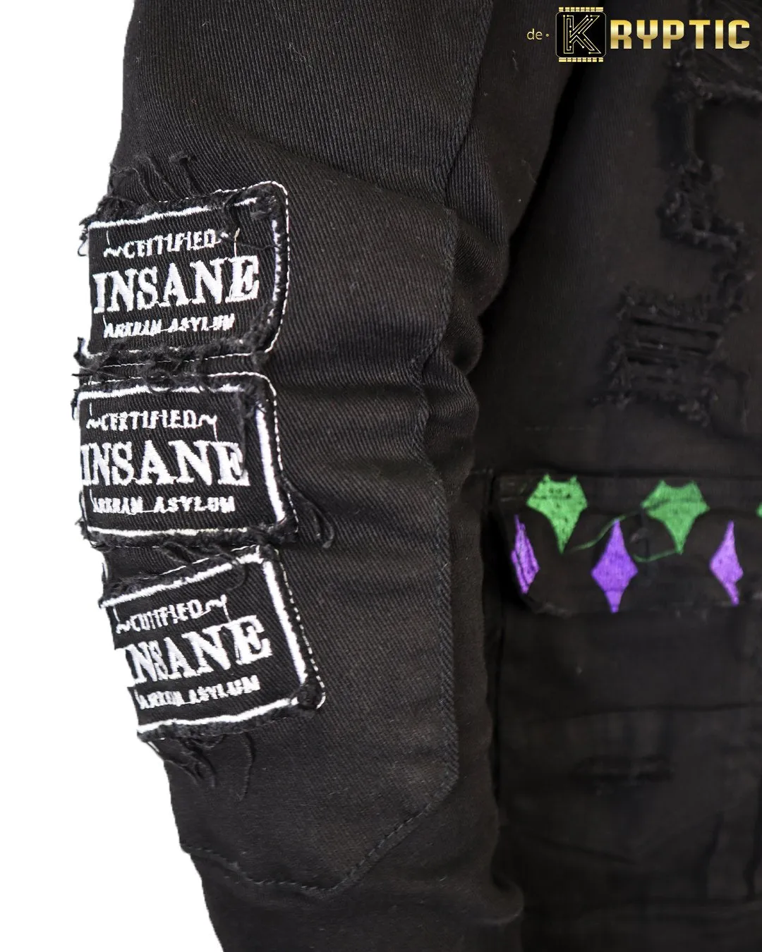 deKryptic x The Joker™-Joker & Harley Quinn:Tango With Evil-Denim Jacket