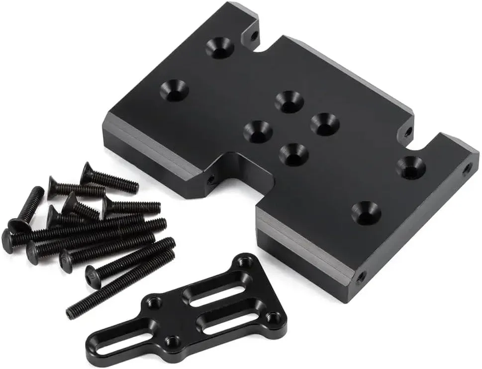 Delrin Skid Plate with Adjustable Shim Compatible with 2Low Transmission Compatible with 3 Gear Element Gearbox Gspeed V3 V4 FS G-Shot Chassis
