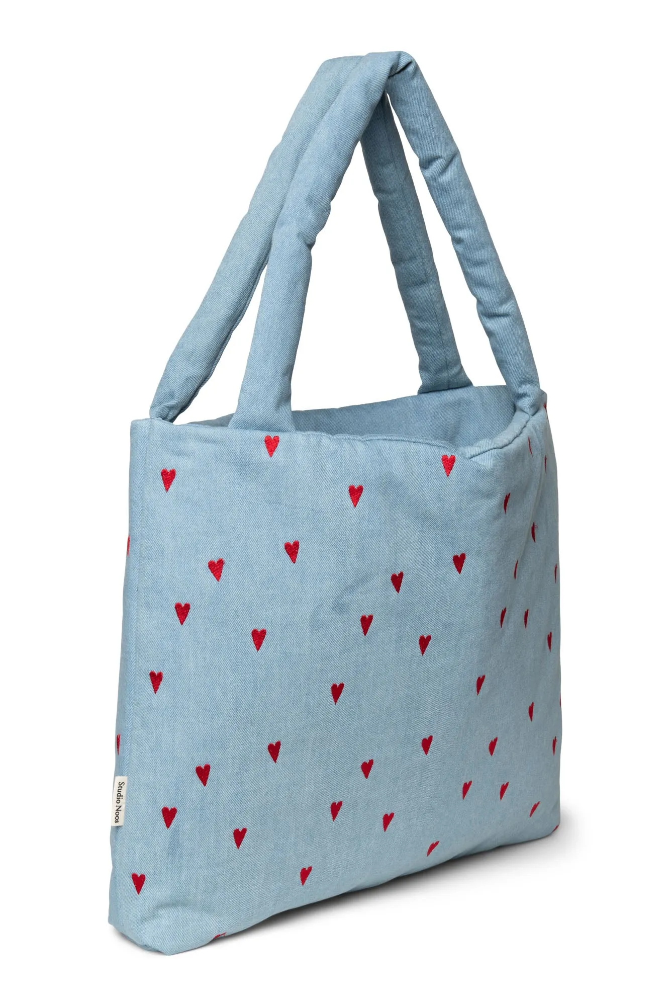 Denim Hearts Mom Bag