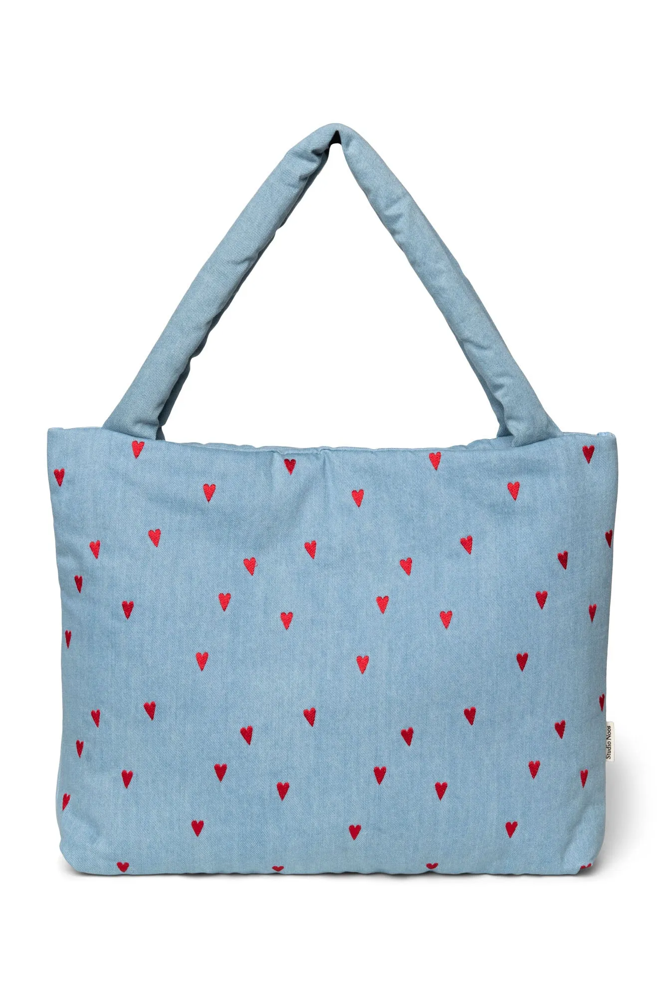 Denim Hearts Mom Bag