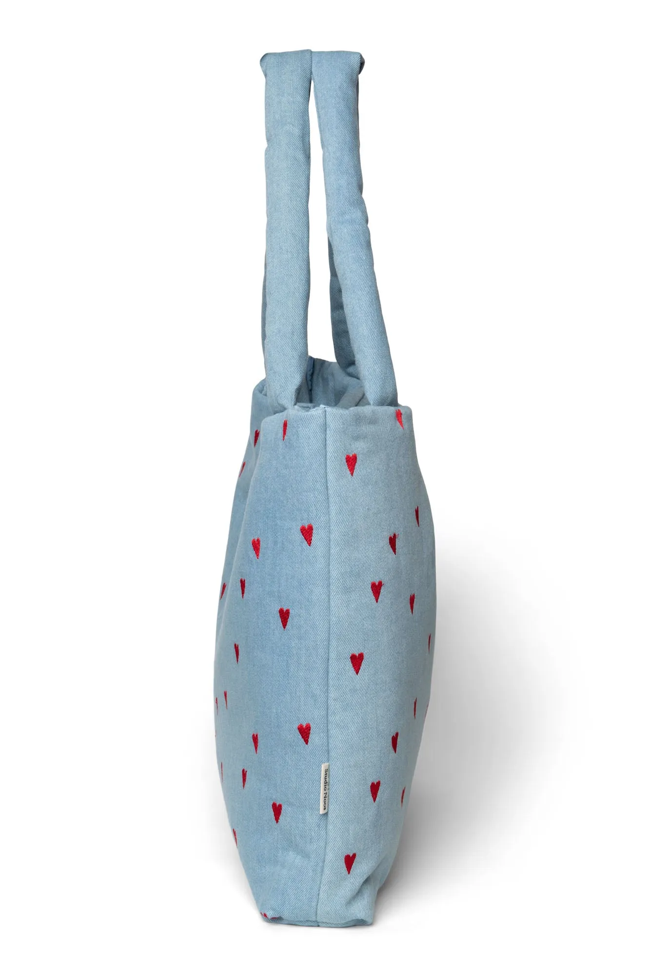Denim Hearts Mom Bag