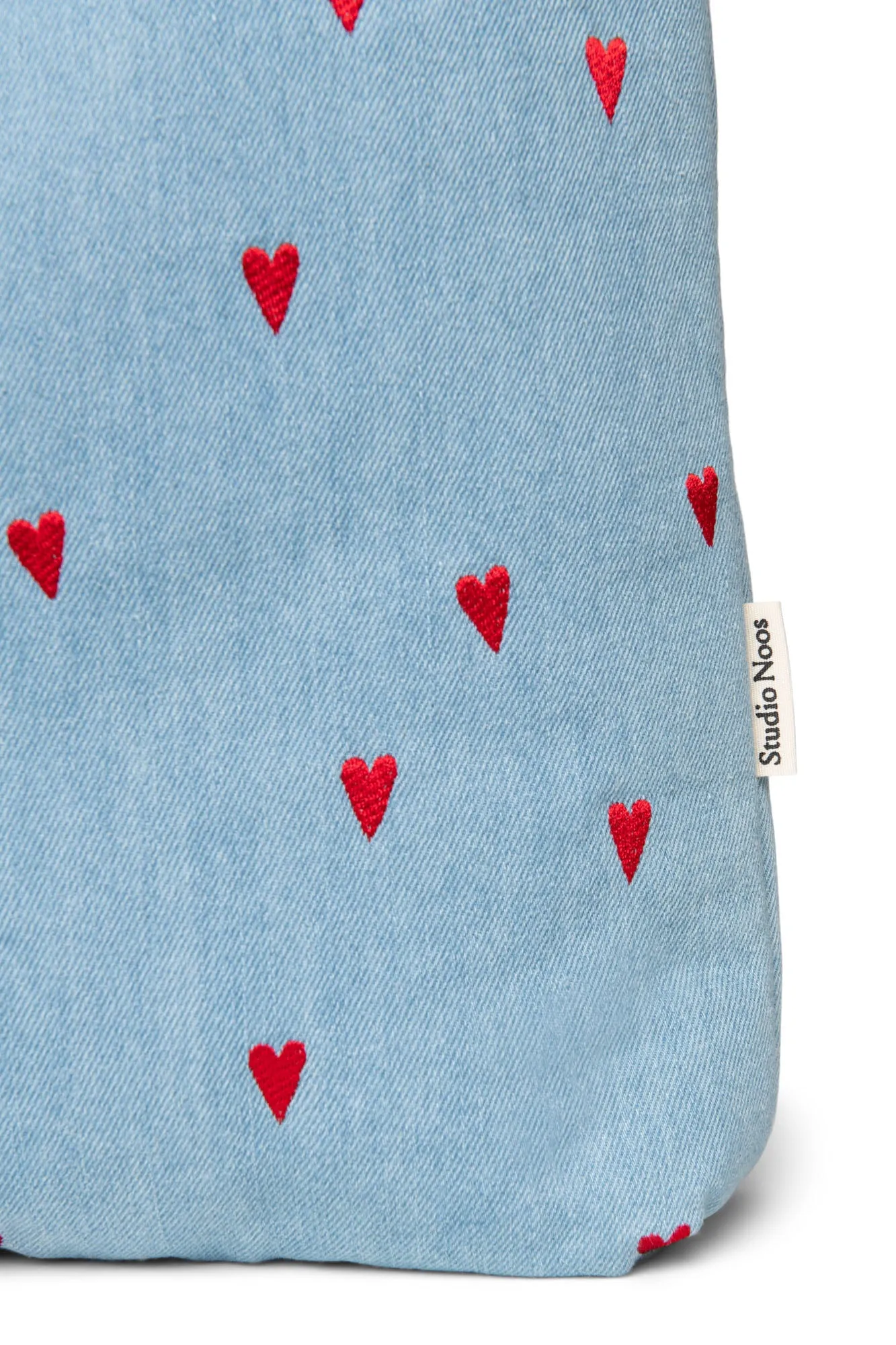 Denim Hearts Mom Bag
