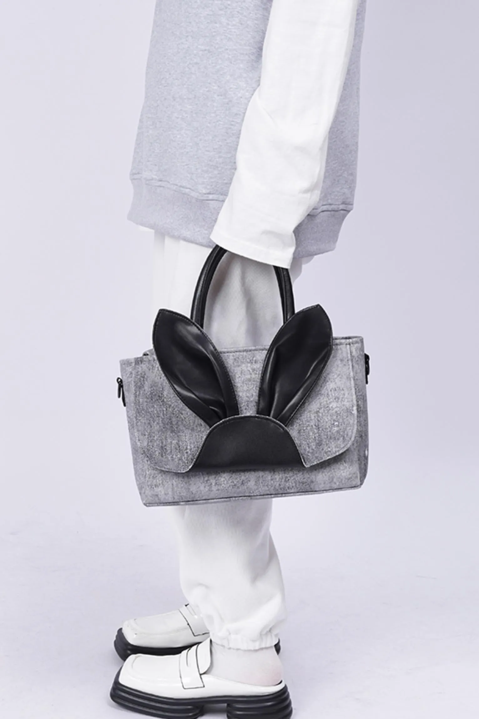 Denim Rabbit Tote Bag
