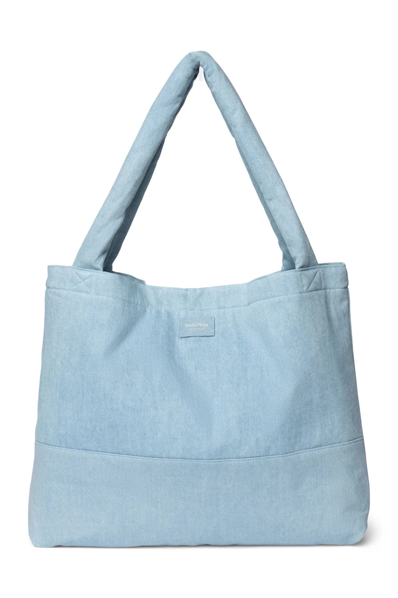 Denim Solid Mom Bag