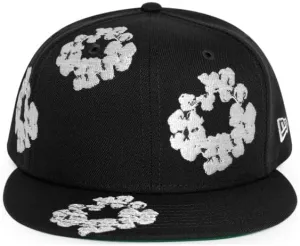 Denim Tears New Era Cotton Wreath 59/50 Black Cap