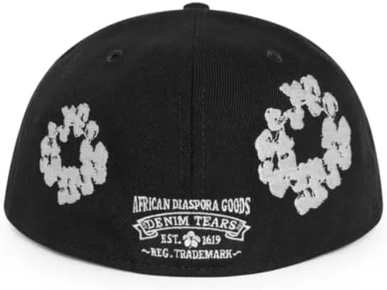 Denim Tears New Era Cotton Wreath 59/50 Black Cap