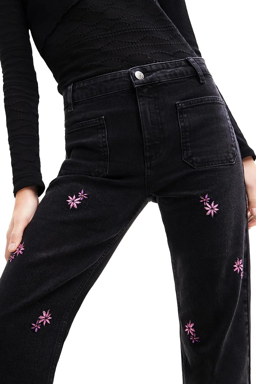 Desigual Women's Woman Denim Long Trouser