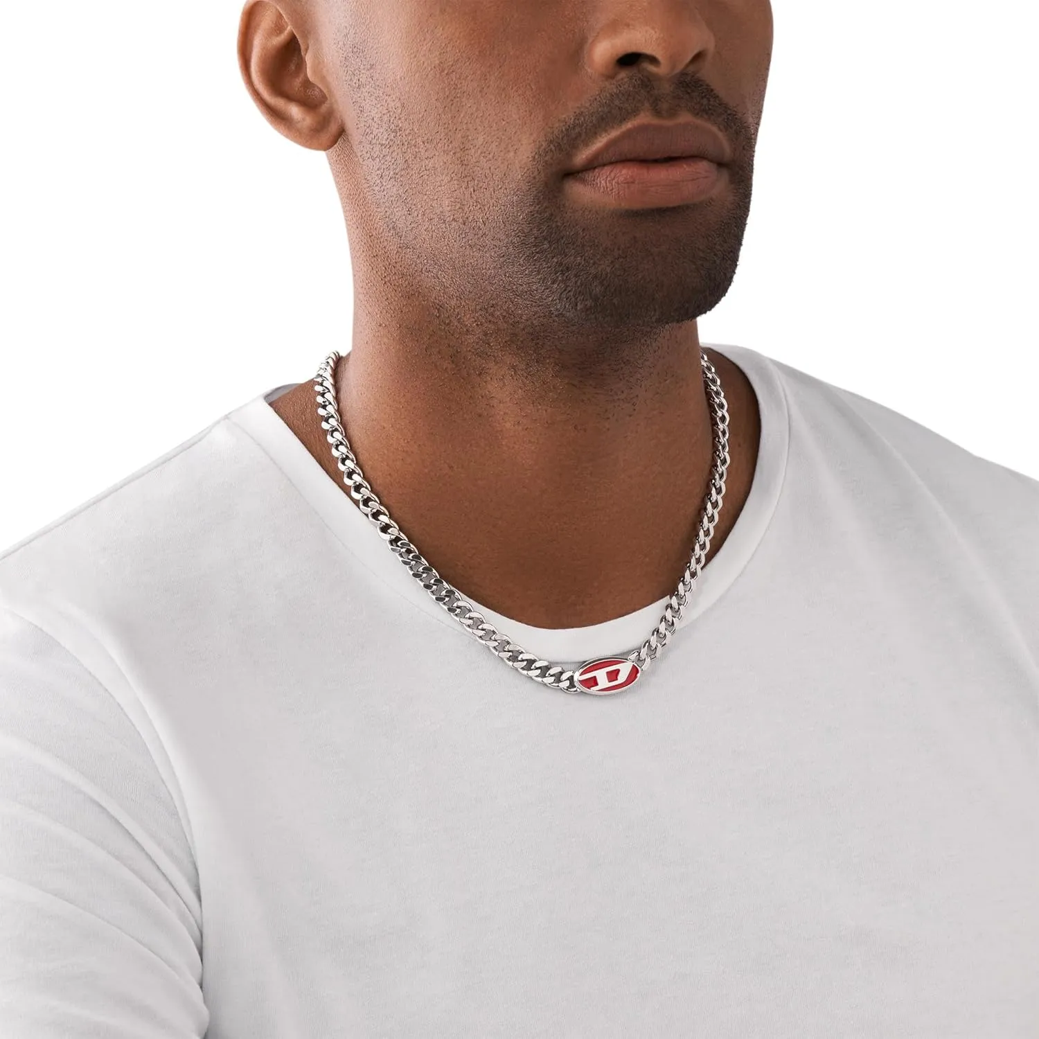 Diesel Stainless Steel Chain Necklace for Men