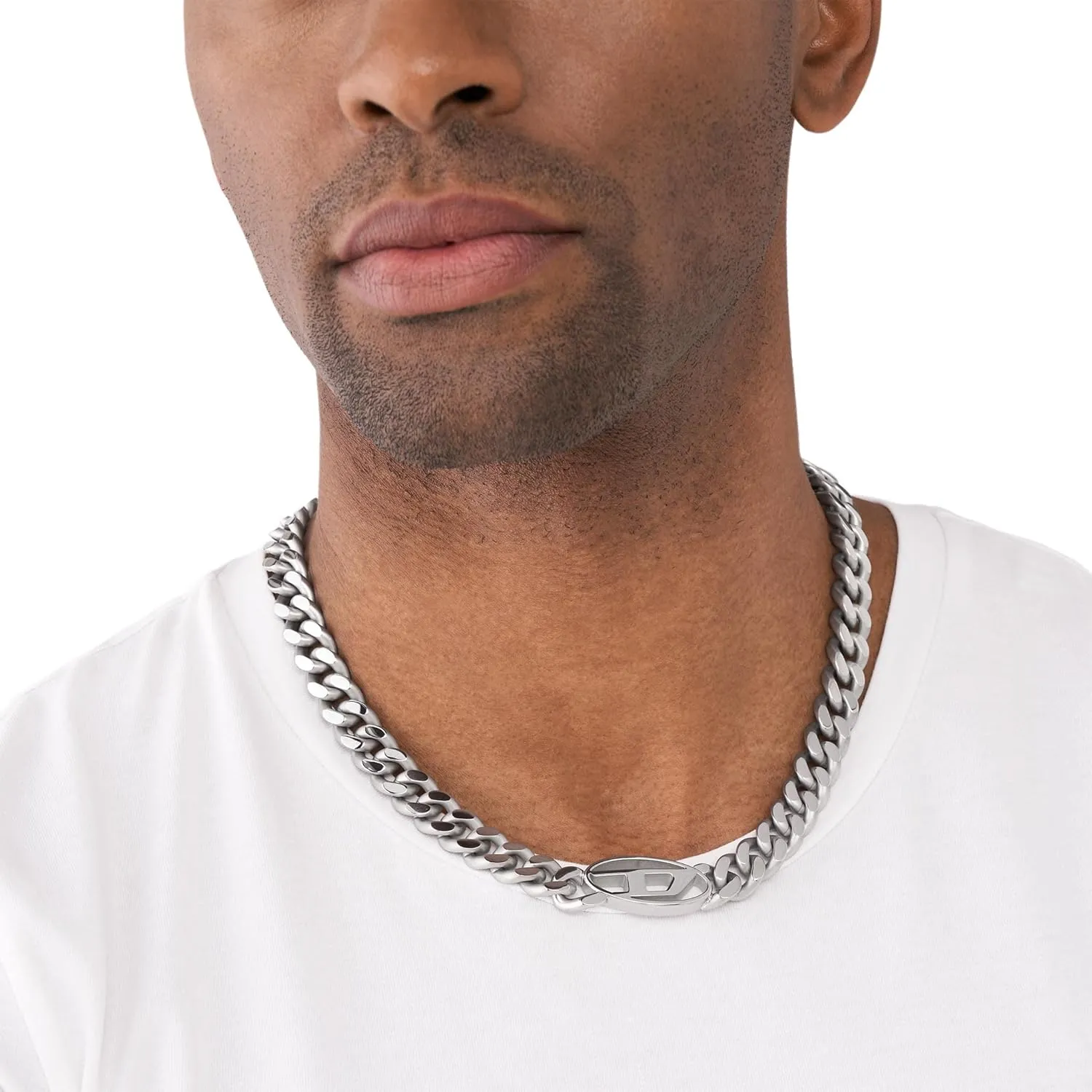 Diesel Stainless Steel Chain Necklace for Men