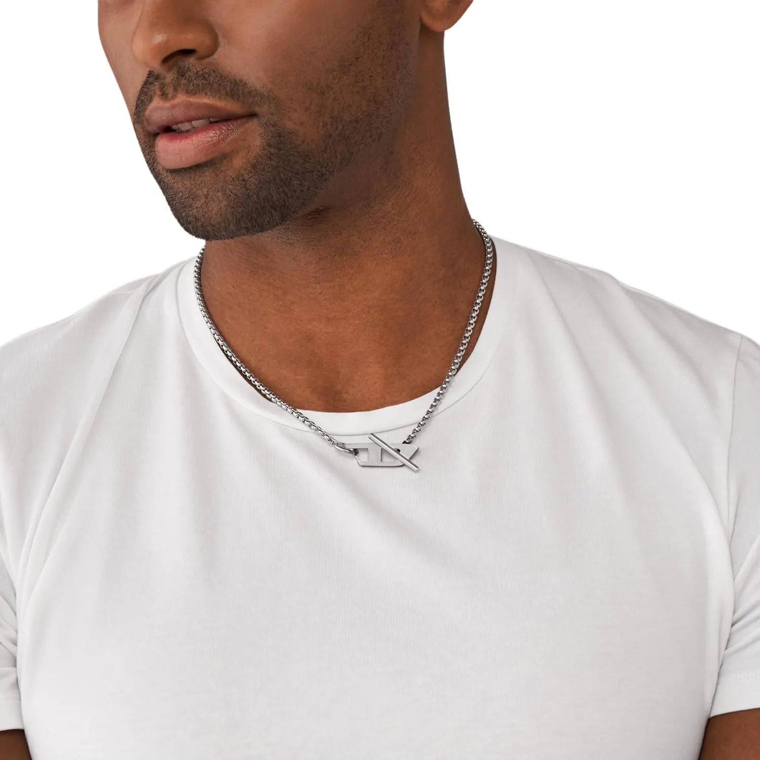 Diesel Stainless Steel Chain Necklace for Men