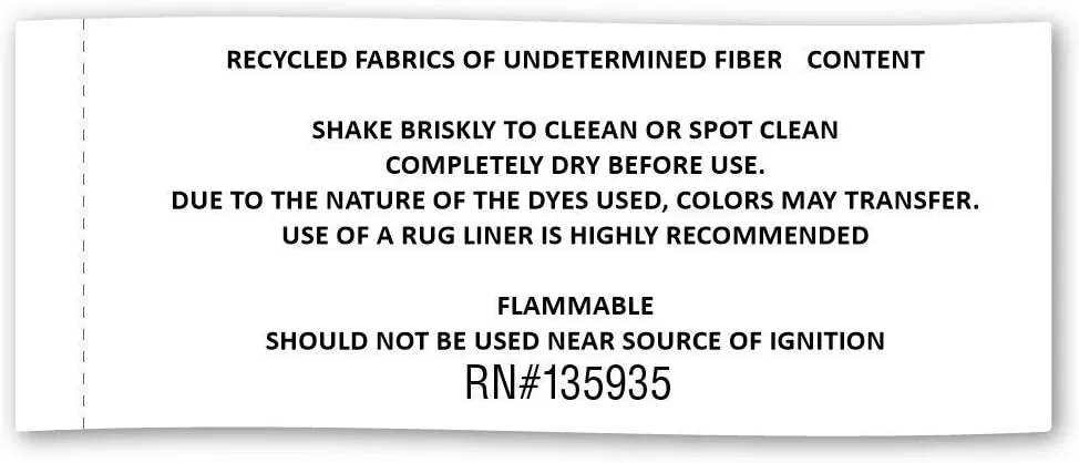 DII Chindi Home Collection Handwoven Multicolor Area Rag Run, 2x3', Denim