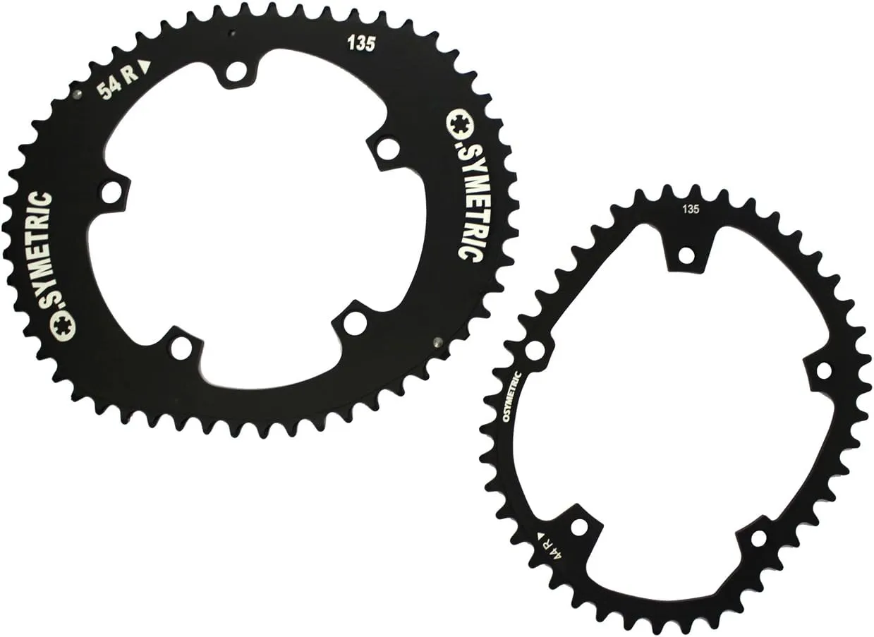 Diverse Unisex - Adult Chainring 2286592100 Chainring Black 52/38 Teeth