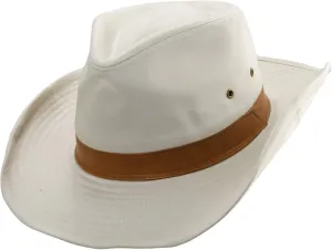 Dorfman Hat Co. Men's Twill Outback Hat