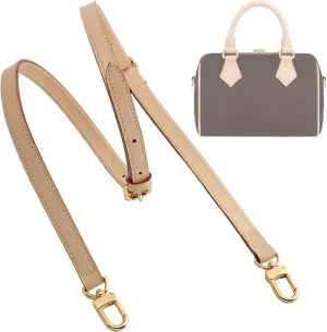 Doxo Vachetta Leather Replacement Crossbody Bag Strap,Fit for L Speedy 25 30 35 40 More