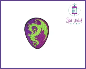 Dragon Egg, Fully Embroidered Fantasy Patch