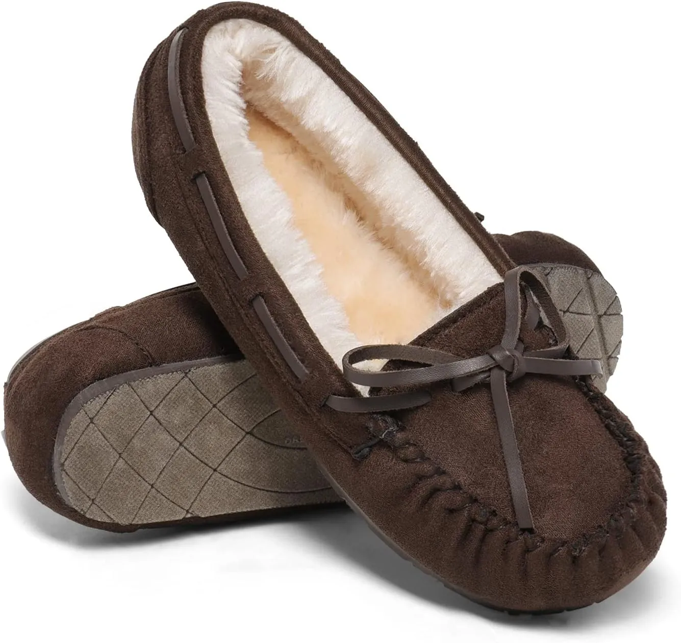 DREAM PAIRS Boys Girls House Slippers Faux Fur Indoor Outdoor Moccasin Shoes