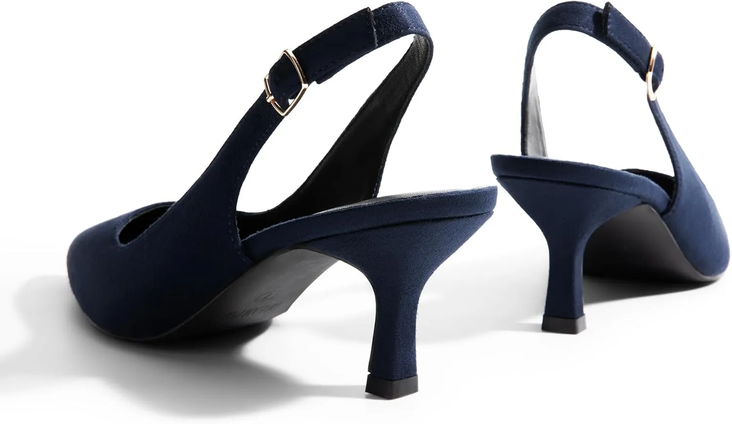DREAM PAIRS Women's Kitten Heels Slingback Closed Pointed Toe Low Pumps Shoes Women Party Wedding Sexy Casual Dress Shoes